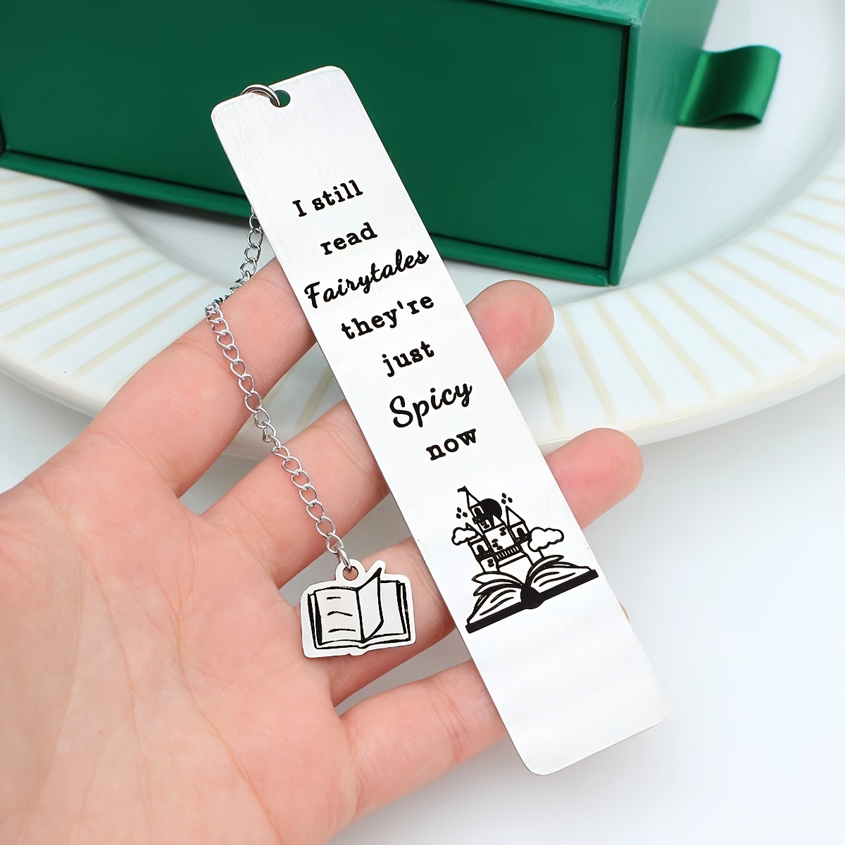 

Humorous, Stainless Steel Bookmark - Perfect Gift For , Women & Girls | Ideal For Birthdays, Valentine's Day, Christmas | Romantic Reader's