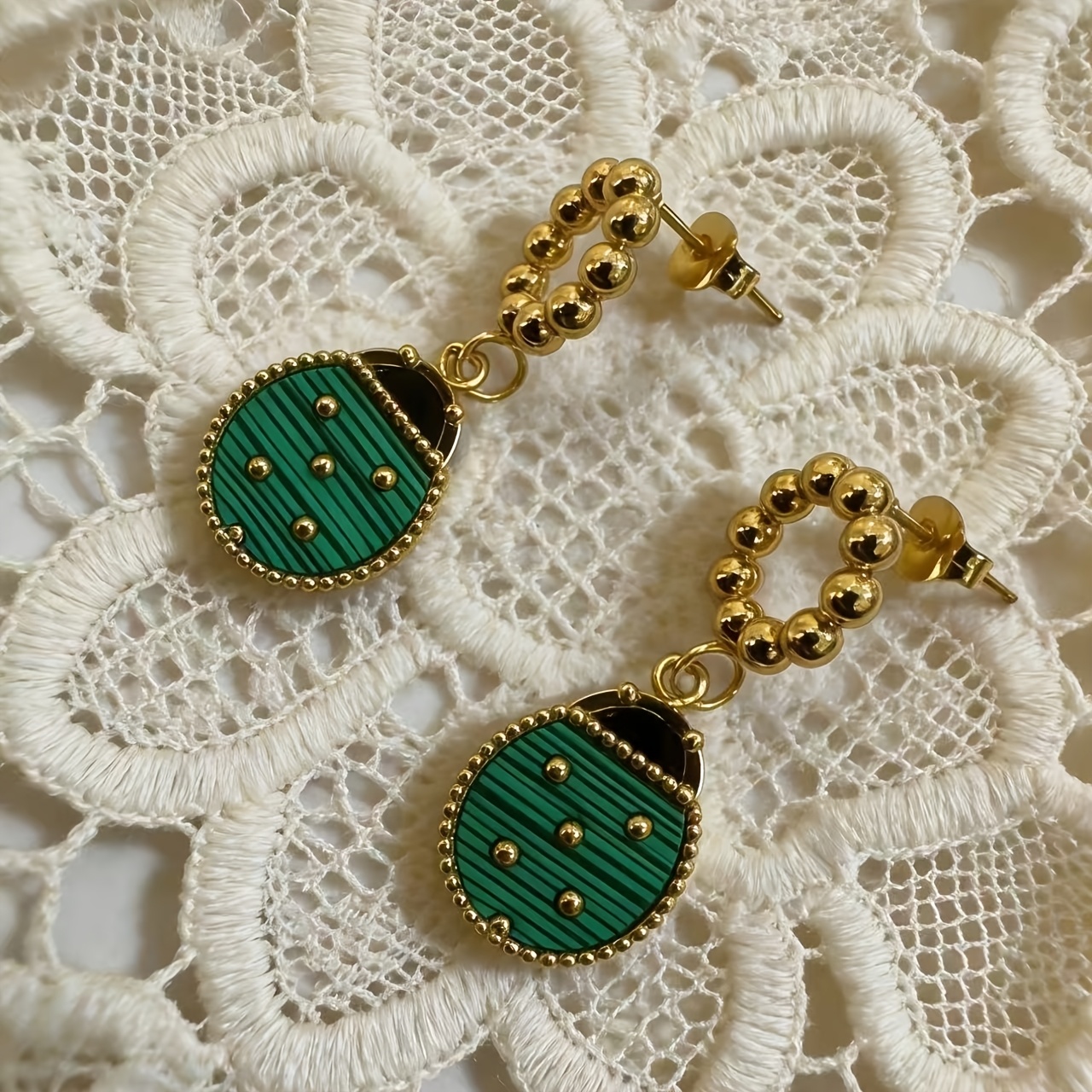Peacock Green Pattern Everyday Accessory, Elegant Style