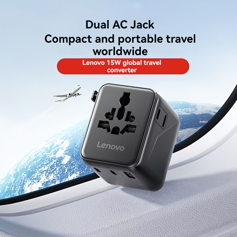 adaptador de viaje universal   – 4 enchufes   ( . uu./ue/   /au) cubre más de 200 países, carga rápida usb-c de 15w, 3 puertos usb-a + 2 puertos usb-c, 10a 2300w máx. – cargador   todo en   para portátil, teléfono, tableta