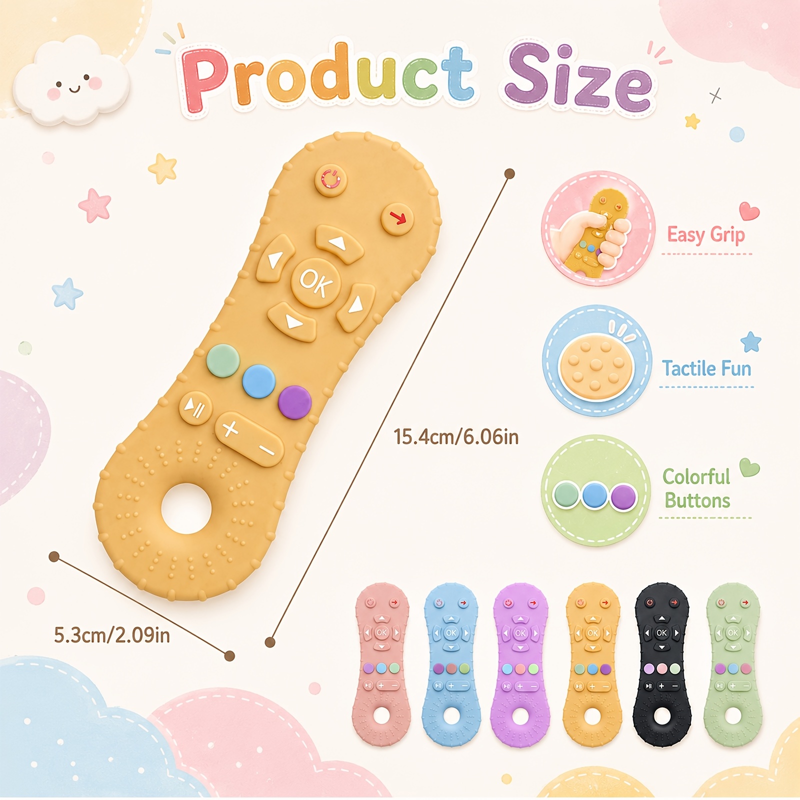 Infant Teething Toys, Random Color Depth