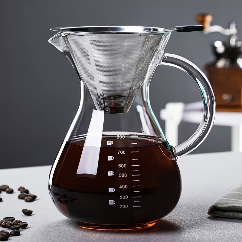 High Borosilicate Glass Coffee Sharing Pot for Cold Extraction