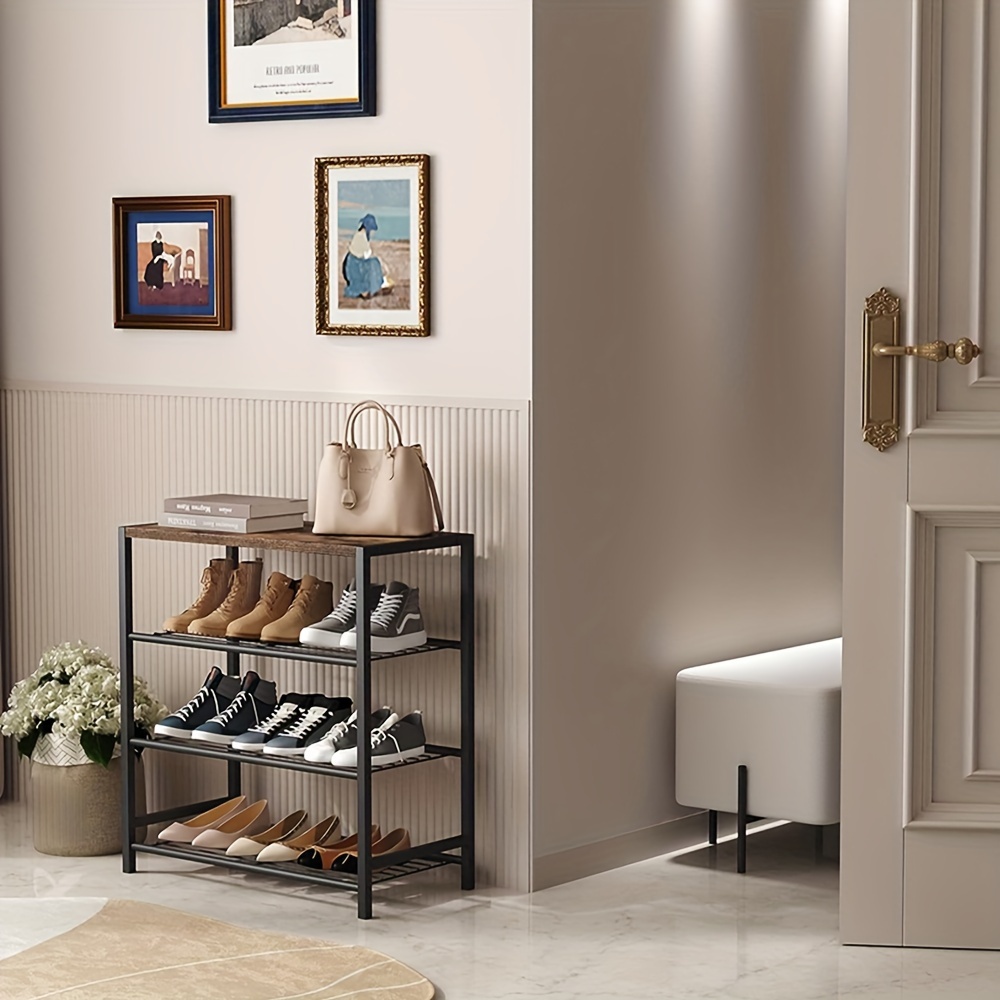 Dripex Étagère à Chaussures Blanche 6 Niveaux - Rangement Gain De Place Ultra Facile à Monter
