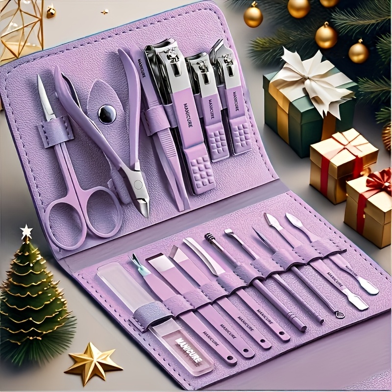 3 colors   for   16pcs high end stainless steel nail and pedicure sets   nail clippers ear   and travel essentials   are professional sets for   and beauty care pedicure products