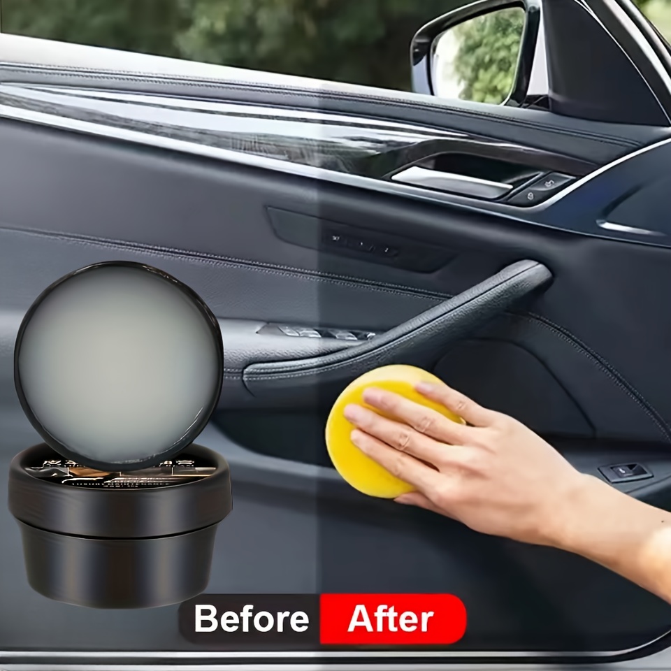 

1pc Car Plastic & Faux Leather Restorer - Shine Recovery, Polishing & Repair Coating Solution For Auto Maintenance