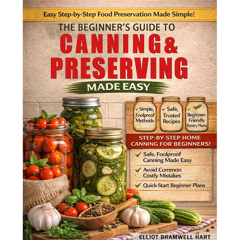 TEMU The No-fear Home Canning & Preserving Handbook: A Beginner-friendly Guide To Preserve Food Safely, Avoid Costly Mistakes And Build Confidence In