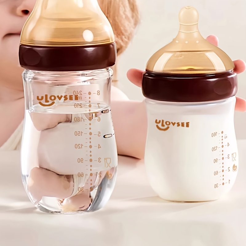 high borosilicate glass baby bottle reaction nipple wide Temu Chile