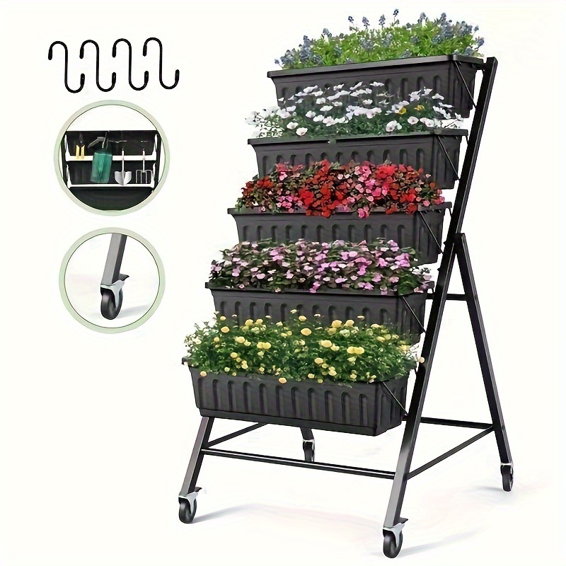 

5- Bed Freestanding Box For Vegetables