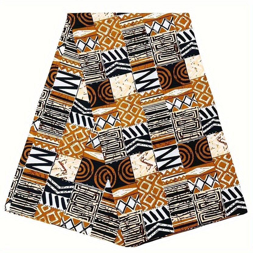 Afrikanischer Stoff Ankara – 6 Meter, 100% Polyester, Bunt Bedruckt Für Kleidung & Deko