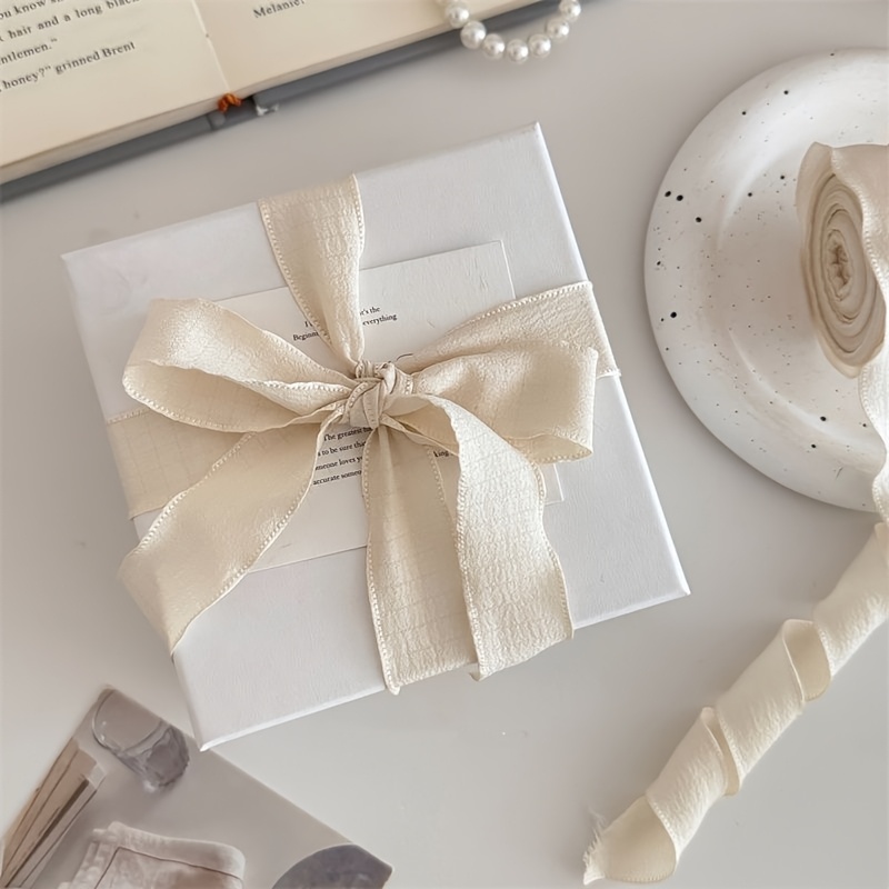TEMU Ribbon, 300cm/118 Inch High Quality Gift Packing Bow, Bow Tie Ribbon, Baking Cake Packing String, Very Suitable For Weddings, Holiday Gifts,