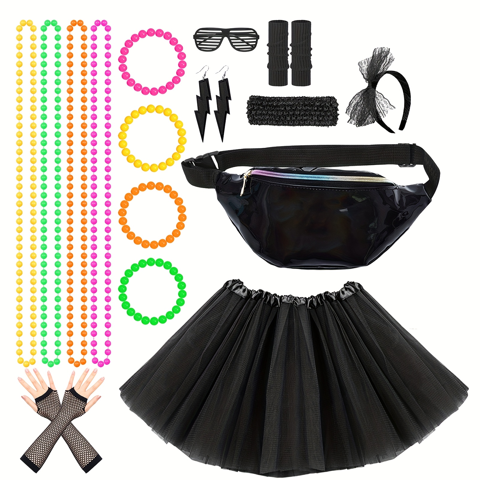 80s outfit women fancy dress costume accessories 80s tutu Temu