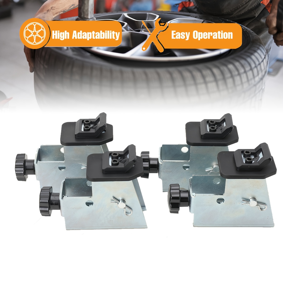 4pcs Motorcycle ATV Wheel Rim Clamp Jaw Adapter