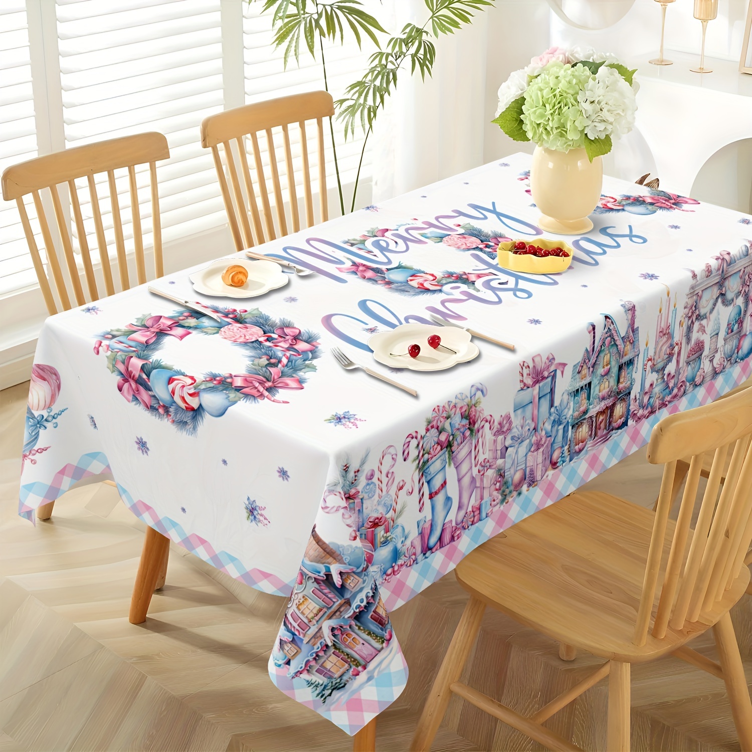 

Christmas Tablecloth - & , & | & Polyester | For Decor &