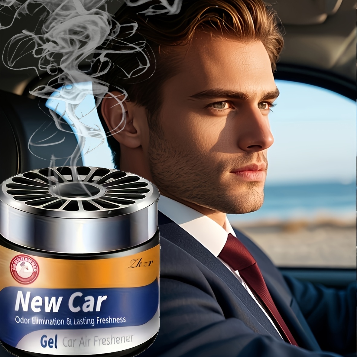 TEMU ZKZR Solid Cologne for Biler - Langvarig Cologne Duft, Perfekt Biltilbehør, Ideell Gave for Menn, Alkoholfri, å Bære, ZKZR