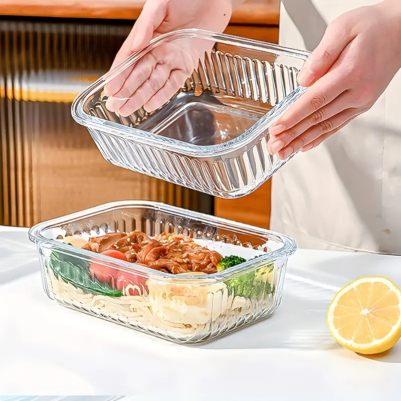 21pcs 10 glass bowls 10 sealed lids 1 dishcloth of high borosilicate sealed lid food storage container glass reusable suitable for food storage in microwave ovens ovens refrigerators dishwashers offices schools and camping Product details 5