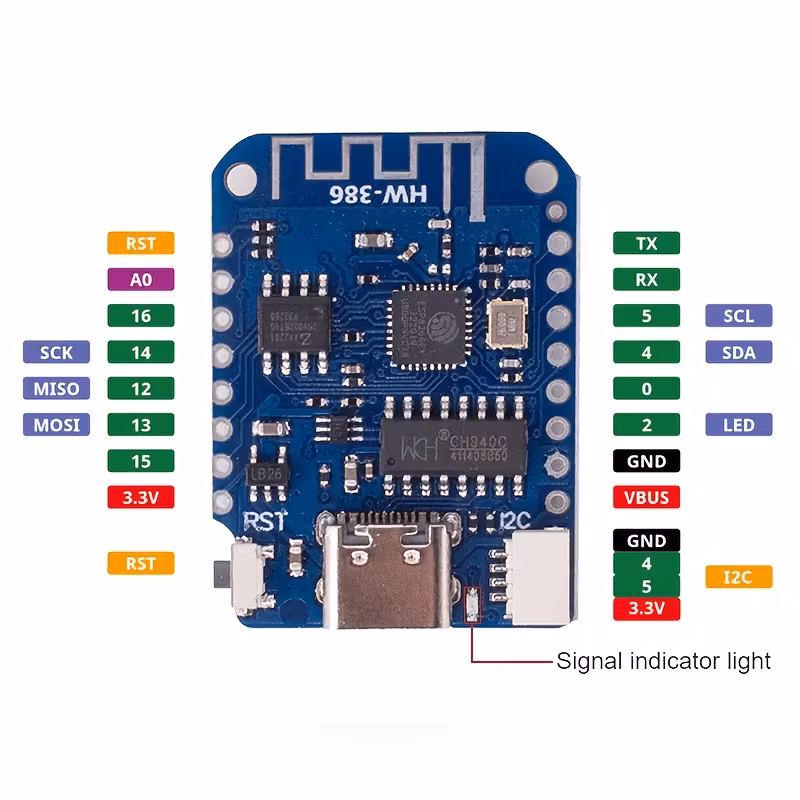 מודול חיישן 1 יחידה v4.0.0 type-c usb wifi לוח אינטרנט הדברים מבוסס 4mb 12c micropython nodemcu תואם פרטי מוצר 5