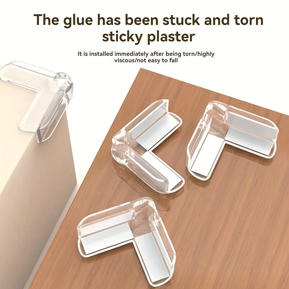 4er-Set Anti-Kollisions-Eck, transparentes PVC-Silikon, weich, Anti-Kollisions-*-Tisch-Eckschutz, Teetisch-Fensterabdeckung
