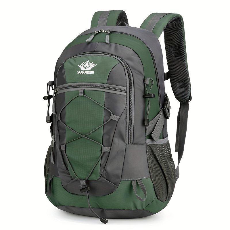 TEMU Bolso de montañismo multifuncional para exteriores, mochila de almacenamiento de equipaje de senderismo de viaje , puede bastones de senderismo