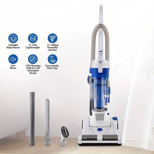 uc0101 upright vacuum cleaner power suction bagless vacuum cleaner portable floor cleaner with 20ft cord 13 inch cleaning for carpet hard floor and pet hair