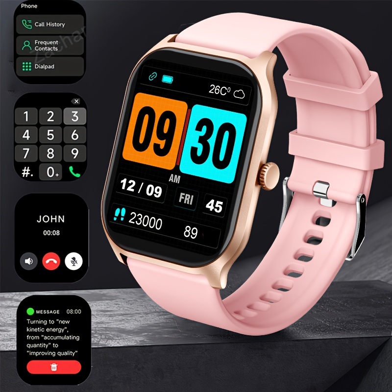 

Amoled Screen, Smart Watch, Wireless Calling/dial, Multi -sport Mode, Calling Reminder And Rejection, Sms Reminder, Information Reminder, Various App Reminders, Suitable For Men And Women