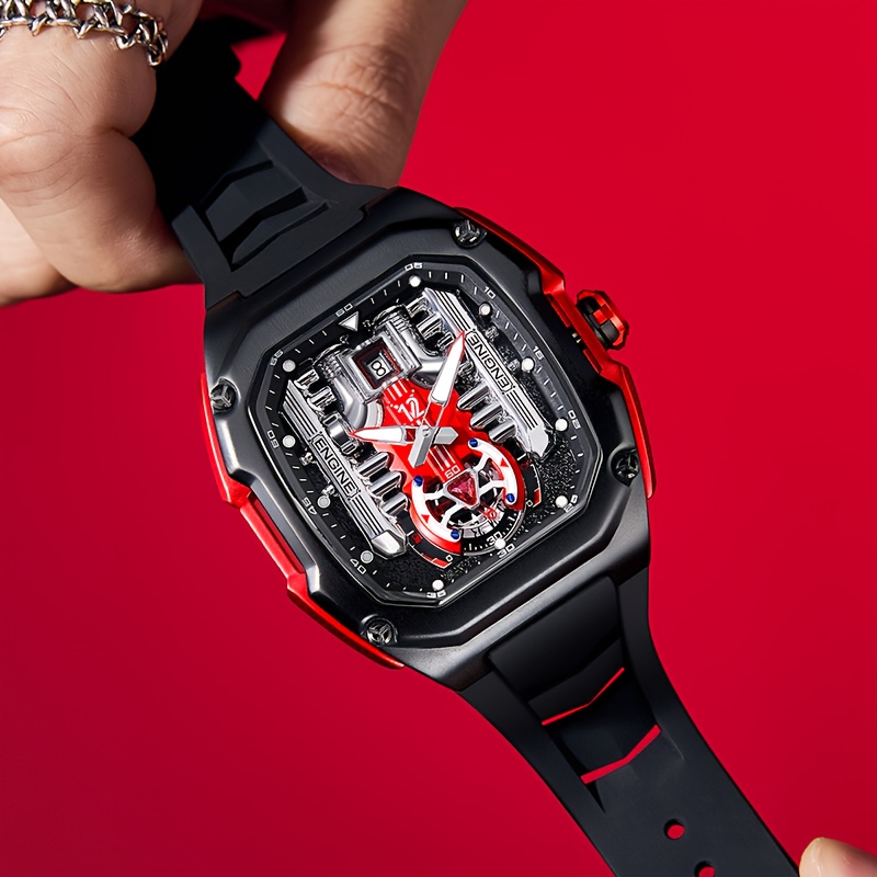 Automatic Quartz Glow-In-The-Dark Track Chronograph Watch