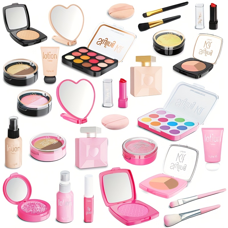 a role   makeup set for girls simulation play house toys   no liquid only   the     all accessories and colors are random 0