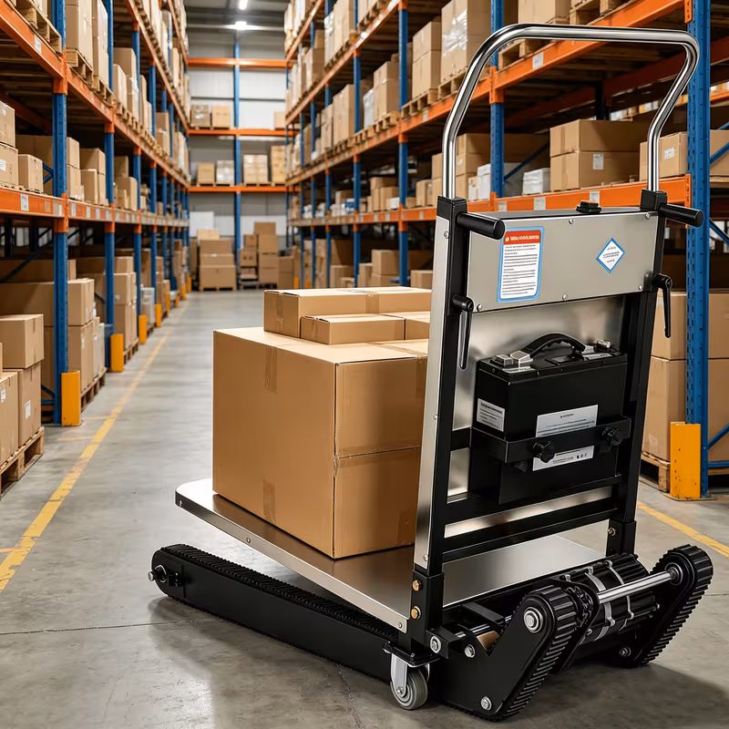 material handling stair climbing cart stair climbing cart 950 pound capacity adjustable tray angle telescopic handle suitable for home decoration and moving Product details 5