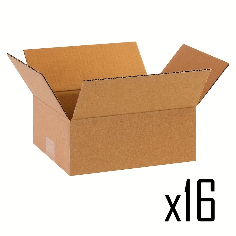 Corrugated Cardboard Mailing Boxes, 10 X Inches, 16-pack | Heavy-duty Shipping Boxes, Courier Boxes, And Storage Boxes | Business/home Mailing, Packaging, Moving, And Storage - Durable