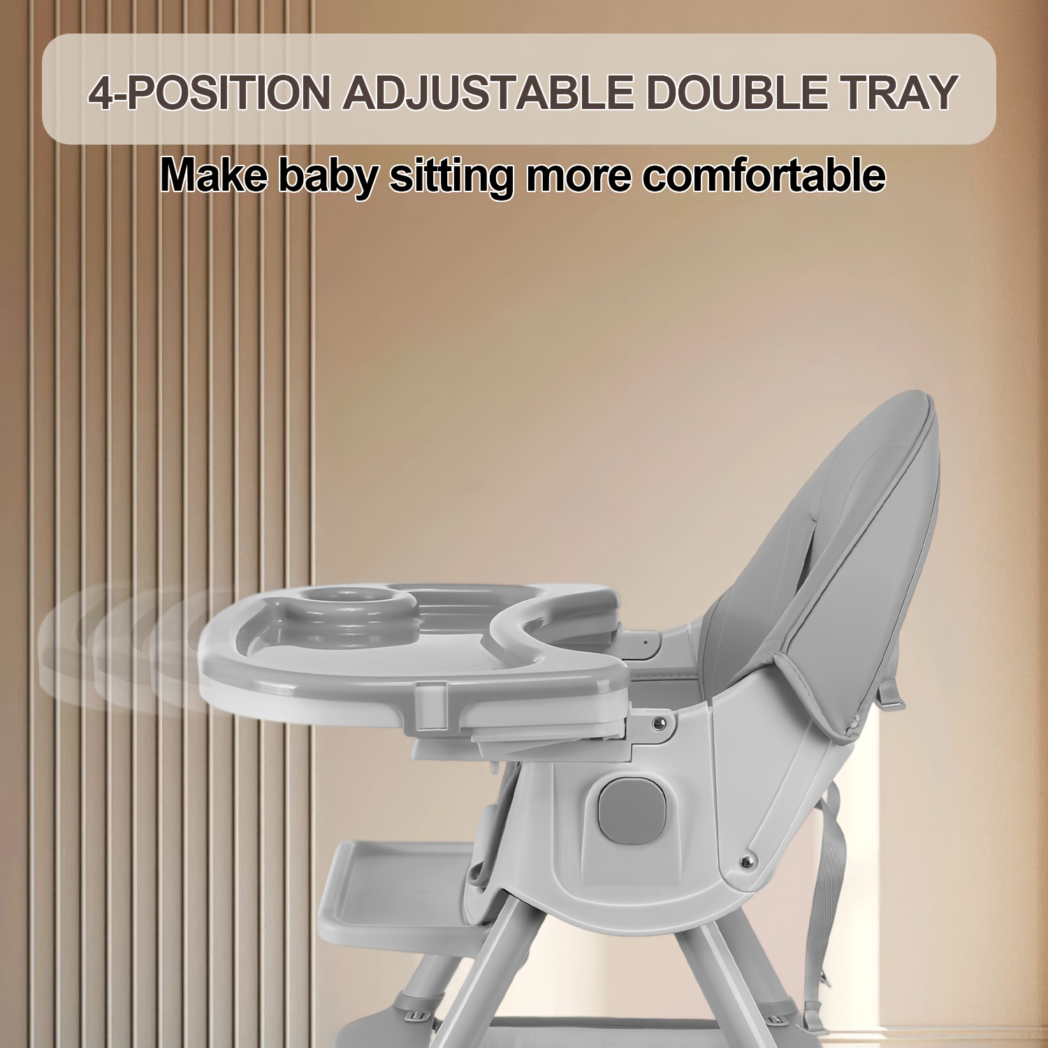 Baby High Chair, 3-in-1 Convertible Highchairs