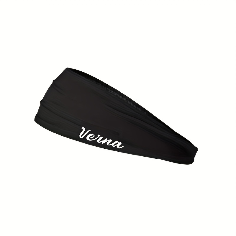TEMU A Personalized Sports Yoga Headband, Customizable Name Sweatband, Suitable For Men And Women, Running And Fitness Headbands, Elastic Hair Bands,