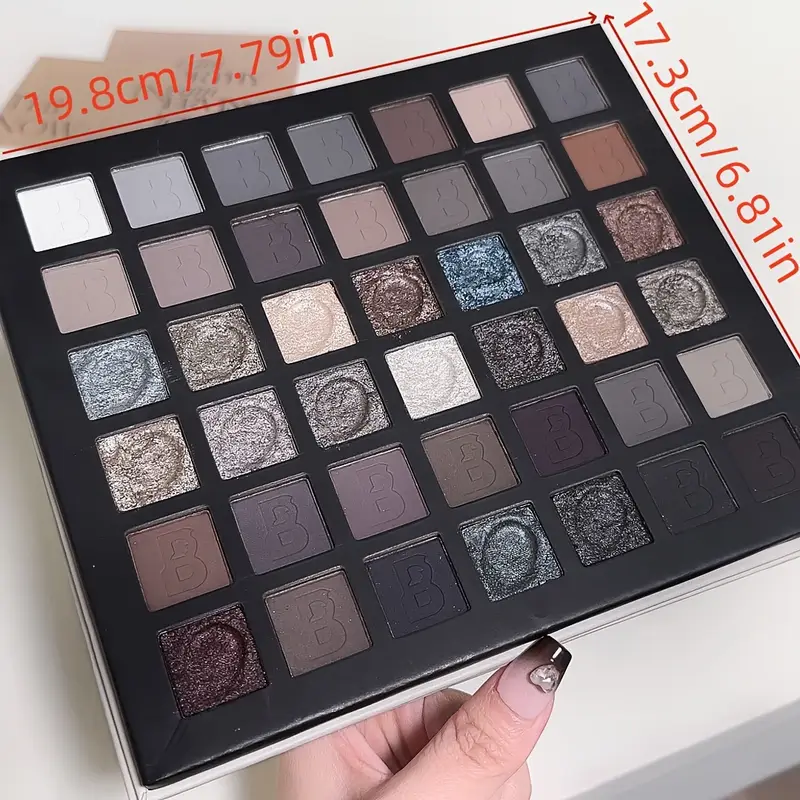 42 Color Punk Smoky Eyeshadow Palette Light European