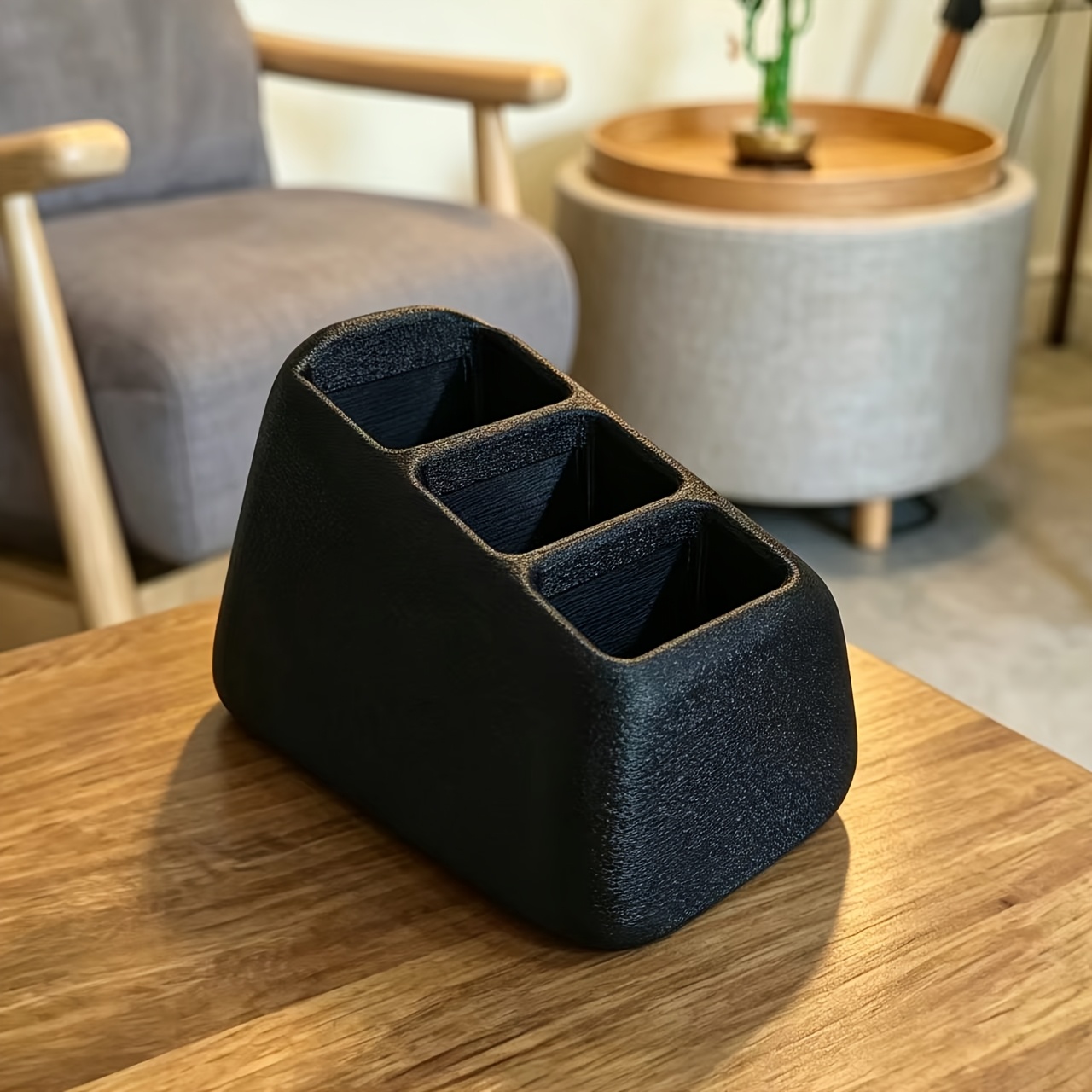 A Box Stand That Items Upright, , And Easily . Its Design And Wide It Feel Sturdy And Stable On A Coffee Table, Media Cabinet, Or Sideboard