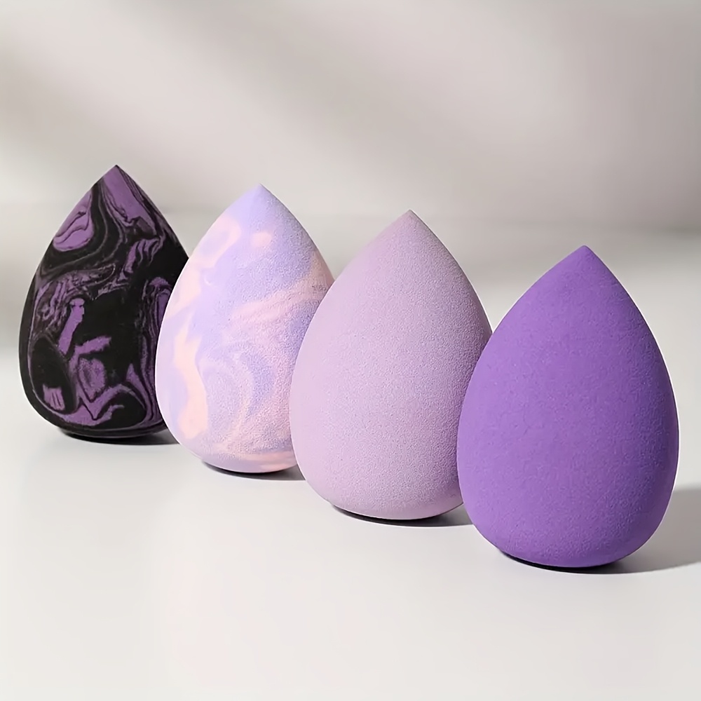 4pcs Soft Makeup Sponge Set for Liquid and Cream Application