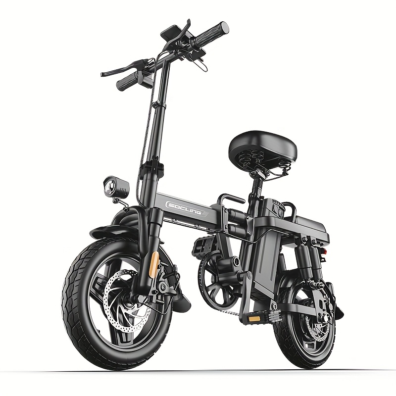 z2 500w lightweight adult folding e bike 28mph commuter with 48v15ah removable battery 14 wide tires headlight disc brakes 330 pound load capacity     commuter mountain bicycle portable bike reliable brakes fitness enthusiasts