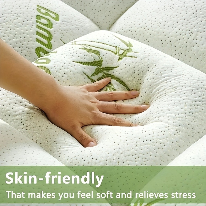 1500gsm queen king bamboo   mattress topper bed mattress protection pad
