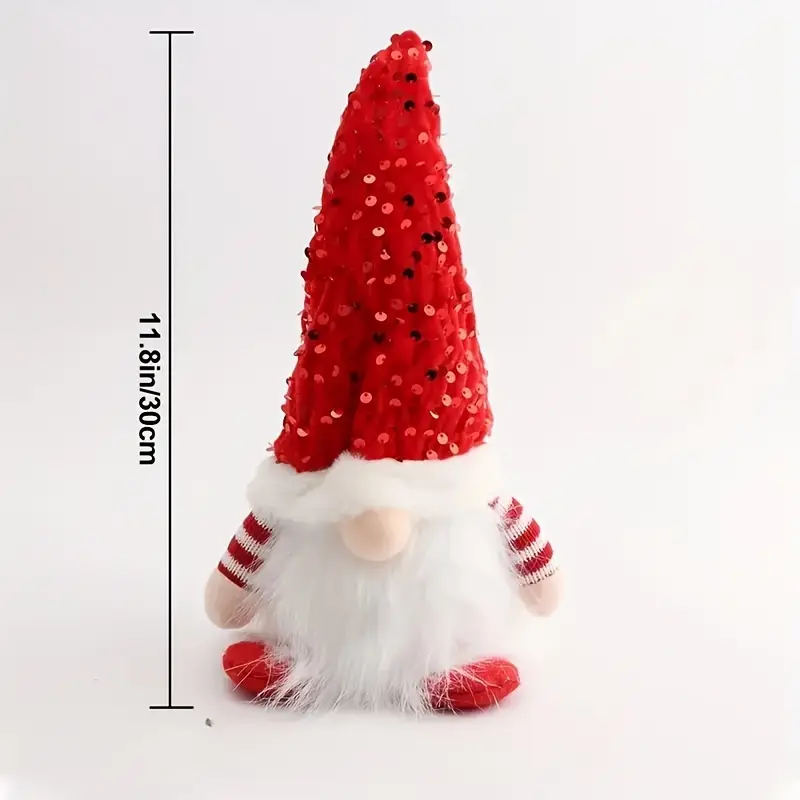 TEWWCEO Gnomos De Navidad Con Luz Led, 3 Piezas Muñecos Gnomo