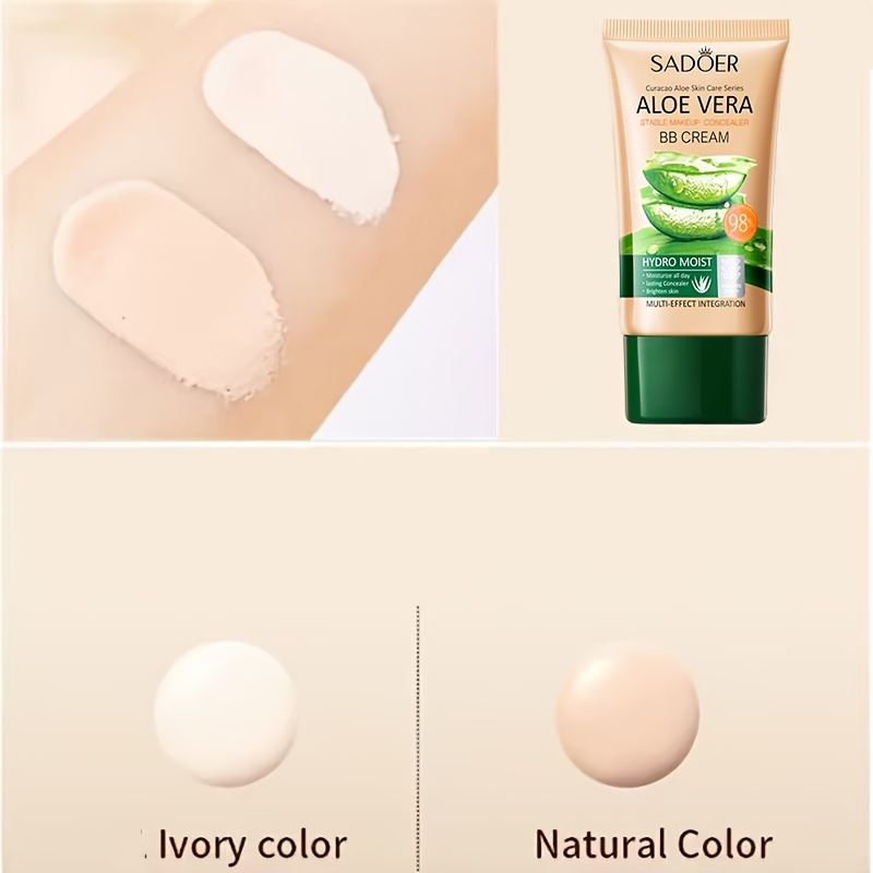 sadoer aloe vera bb cream 1 41oz hydrating waterproof full - Temu Morocco