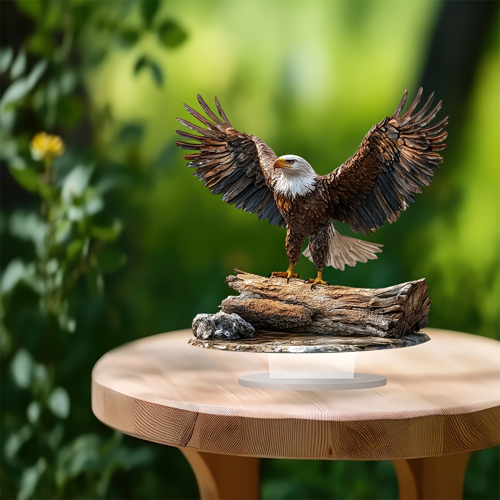 

[ ] Eagle Desk Decor - 9.8" X 9.45", For , & , Unique ,