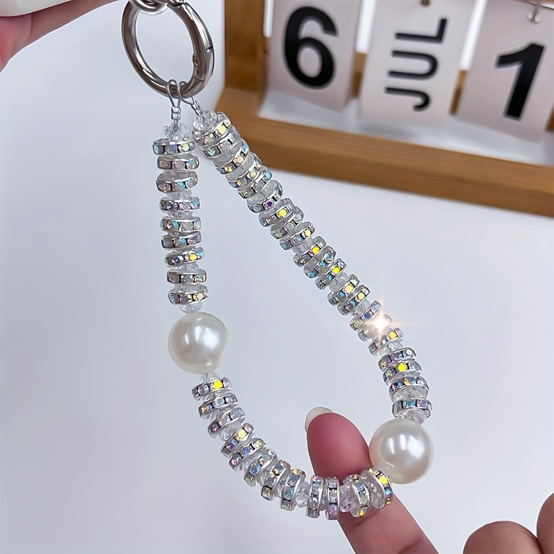 Image of New Luxury-style Phone Chain Additions, High-end Lanyards, Ultra-shiny Instagram-inspired Trendy Card Holders, Fashionable Embellishments, Exquisite Phone Decorations