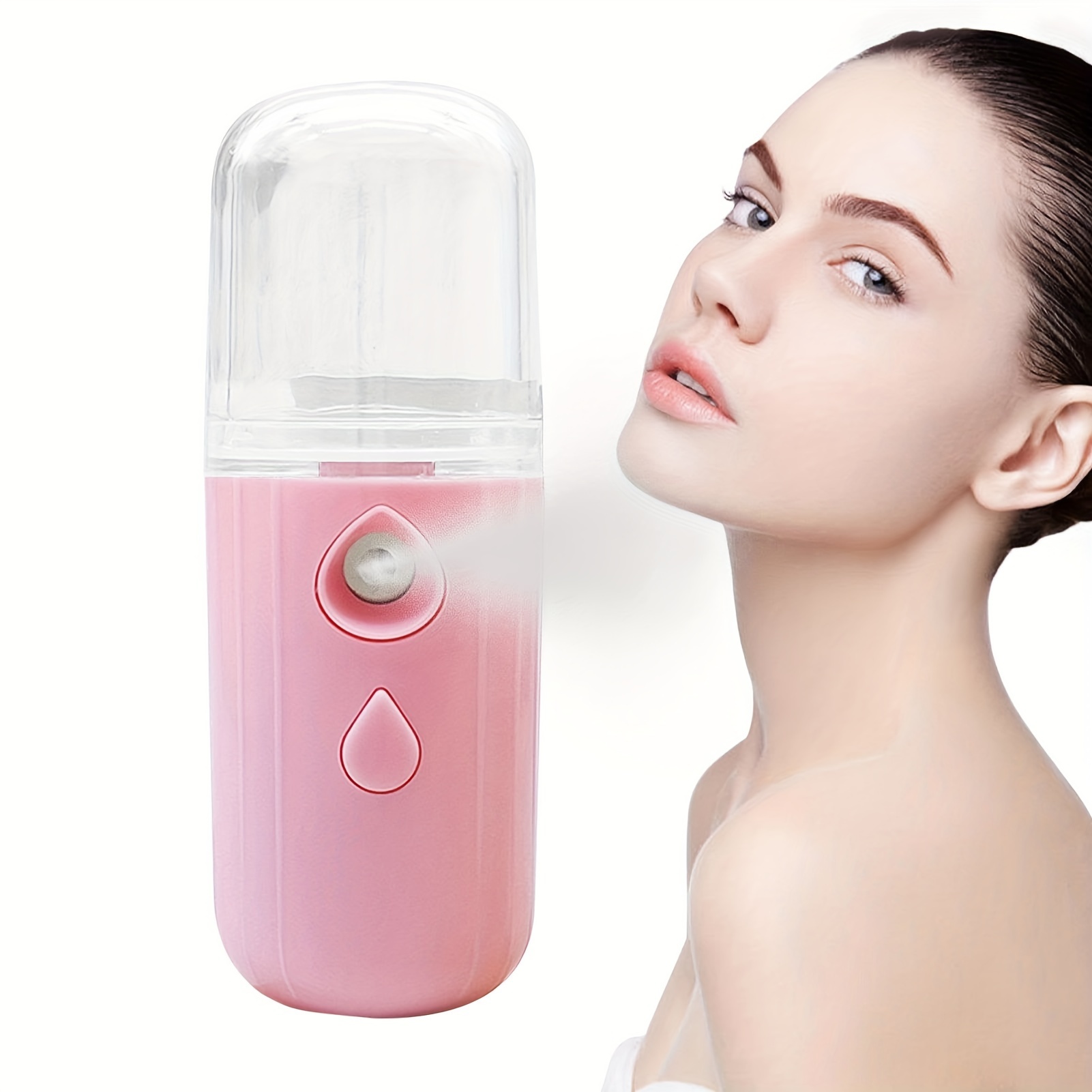 

30ml Visual Water Tank Facial Sprayer, Moisturizing Atomization Nano Mister, Handy Portable Mist Sprayer, Rechargeable, Cool Mist Facial Steamer For Skin Care