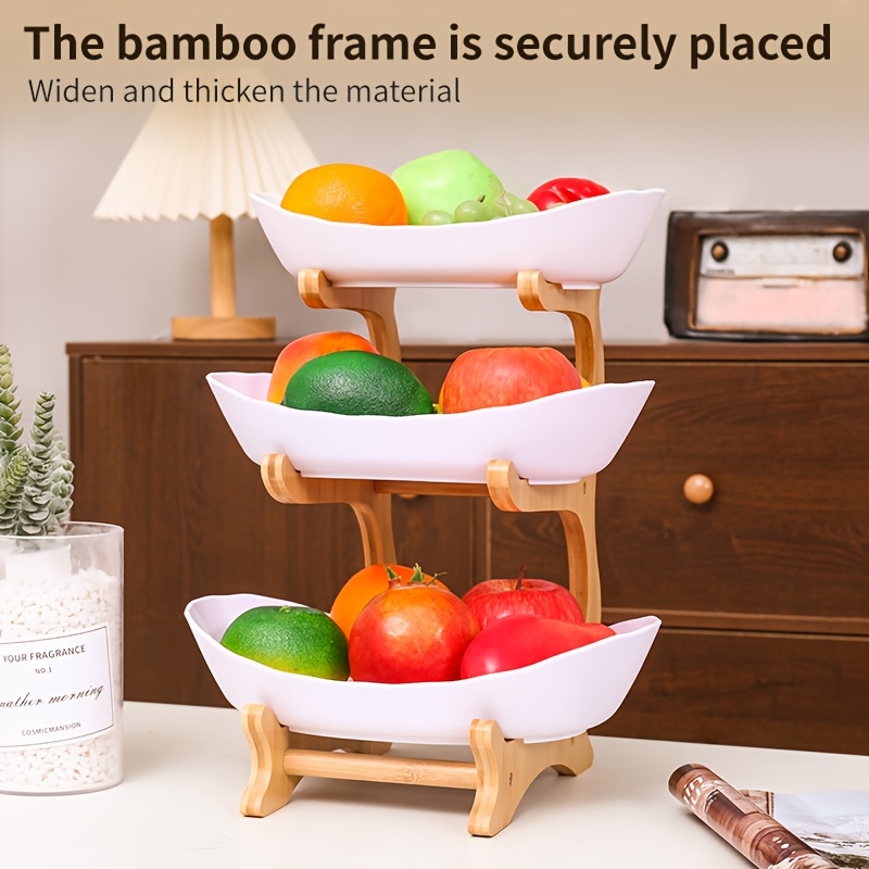 a multi colored fruit basket tiers a dessert cake stand Temu