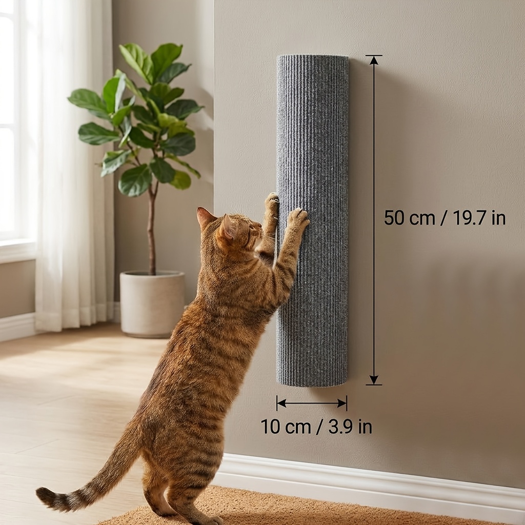 TEMU Poteau à pour chat, de texture de luxe haut de gamme, amélioré avec un dos à à haute , jouet pour animal de compagnie, convient pour l'aiguisage