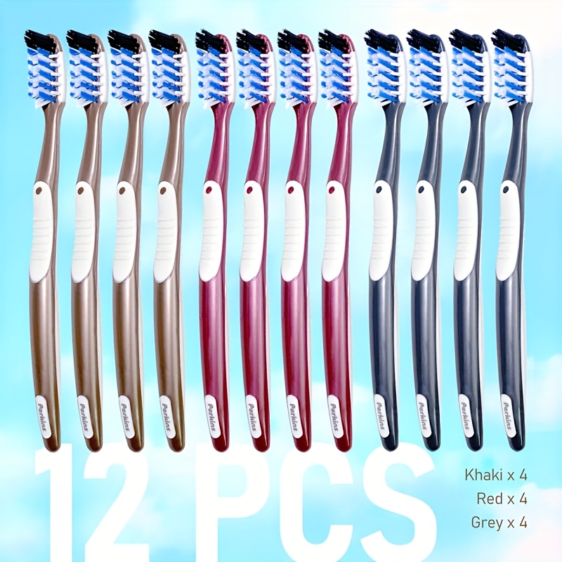 Medium Hardness Bristles Manual Toothbrush with Gum Massage for Deep Cleaning