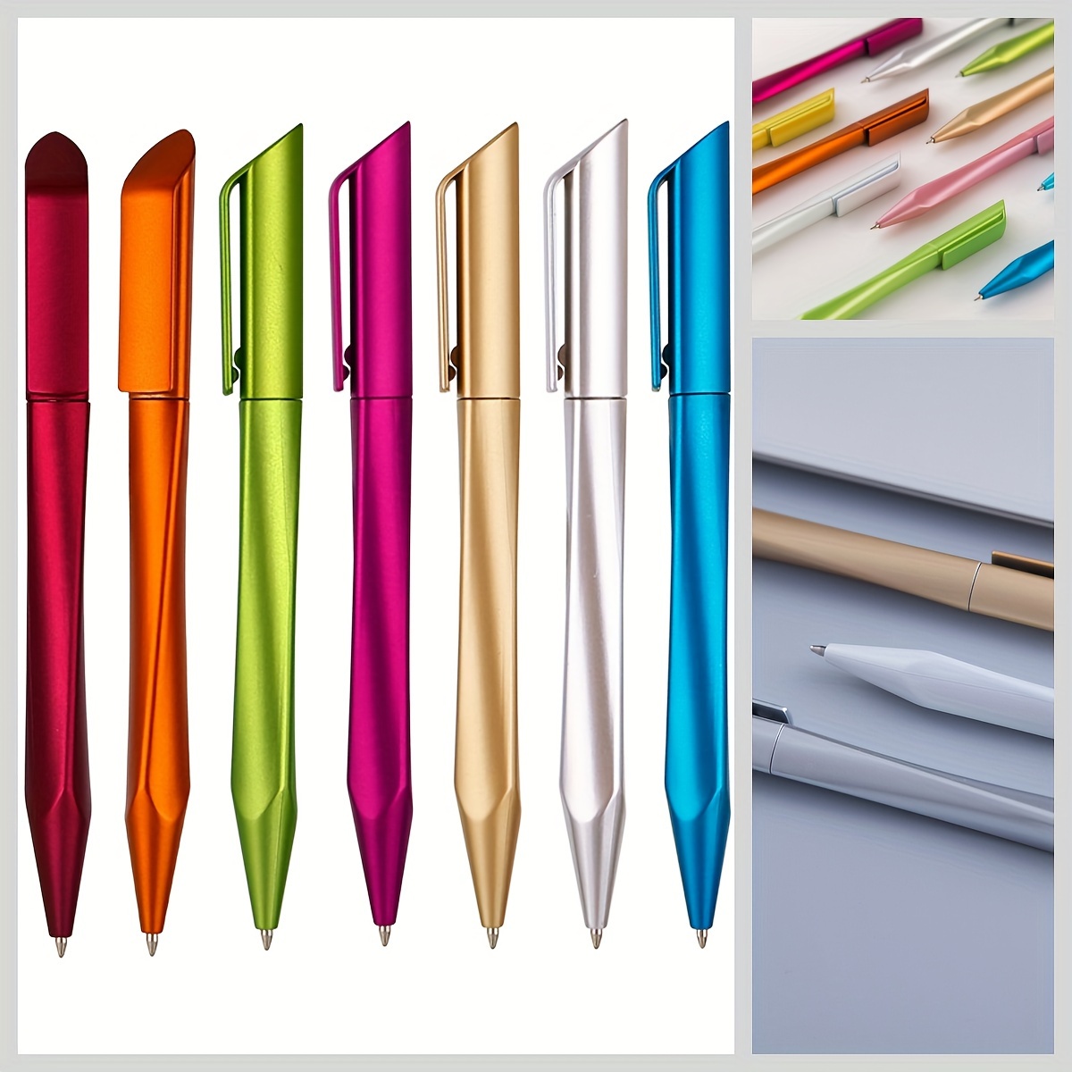 

10- - Pens, 0.7mm Metal Ballpoint, , , , For And Study Use