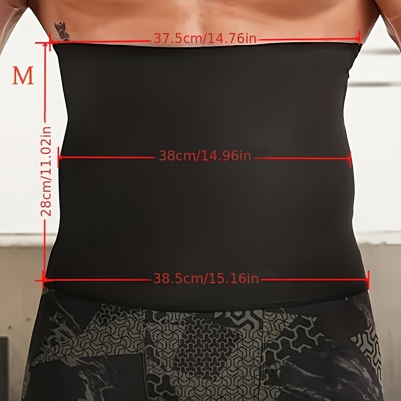 Men'S Sports Performance Belt - Black & Silver, Stretchy Polyester, Machine Washable, Ideal for Fitness Training & Sauna Use, Gym Belt|Stretchy Fabric|Durable Belt, Gym Belt