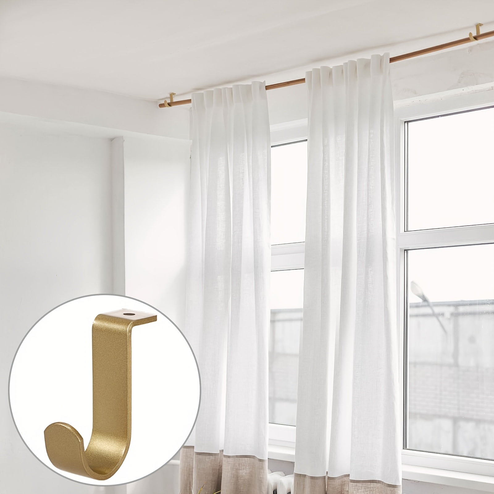 Bastone per tende Estensibile Colore Bianco Mod. Harry Moderno 16-19 mm L 110
