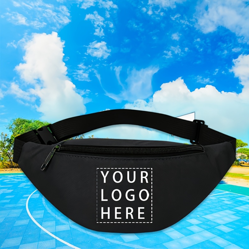 TEMU Custom Waist Pack, Personalized Photo Picture Text Belt Bag, Custom Logo Art Pattern Fun Slogan, Running Waist Bag For Daily Leisure Outdoor