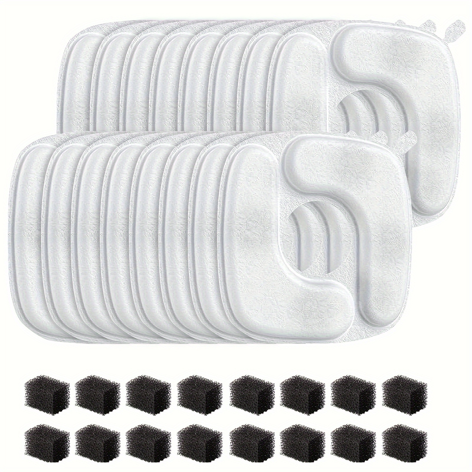 

16+16 Replacement & 4 Pre-filter Sponges Set For 67oz, 95oz, 135oz Pet And 84oz Steel Cat Dog Dispenser