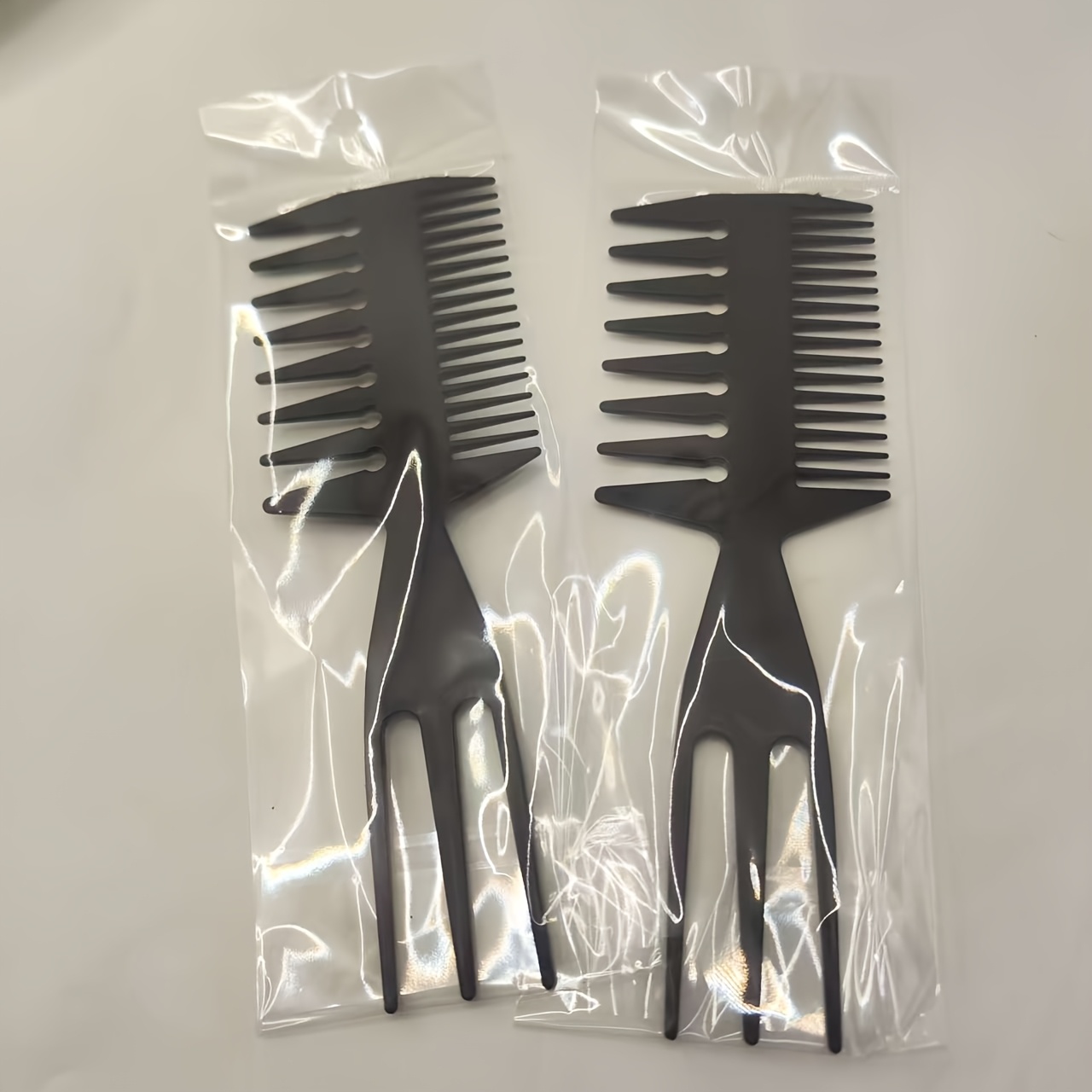 TEMU 2 piezas/6 piezas de peines, peine de peinado de dientes anchos, peine de cara, peine de pelo negro adecuado los peinados, unisex
