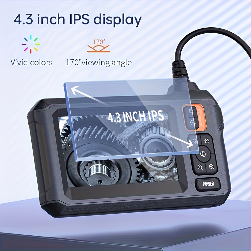 Astonishing 4.3 Inch IPS LCD Screen Industrial Endoscope 8mm Single lens IP67 Endoscope Camera, Auto Repair Plumbing House Auxiliary 9 Astonishing 4.3 Inch IPS LCD Screen Industrial Endoscope 8mm Single lens IP67 Endoscope Camera, Auto Repair Plumbing House Auxiliary - Image 9