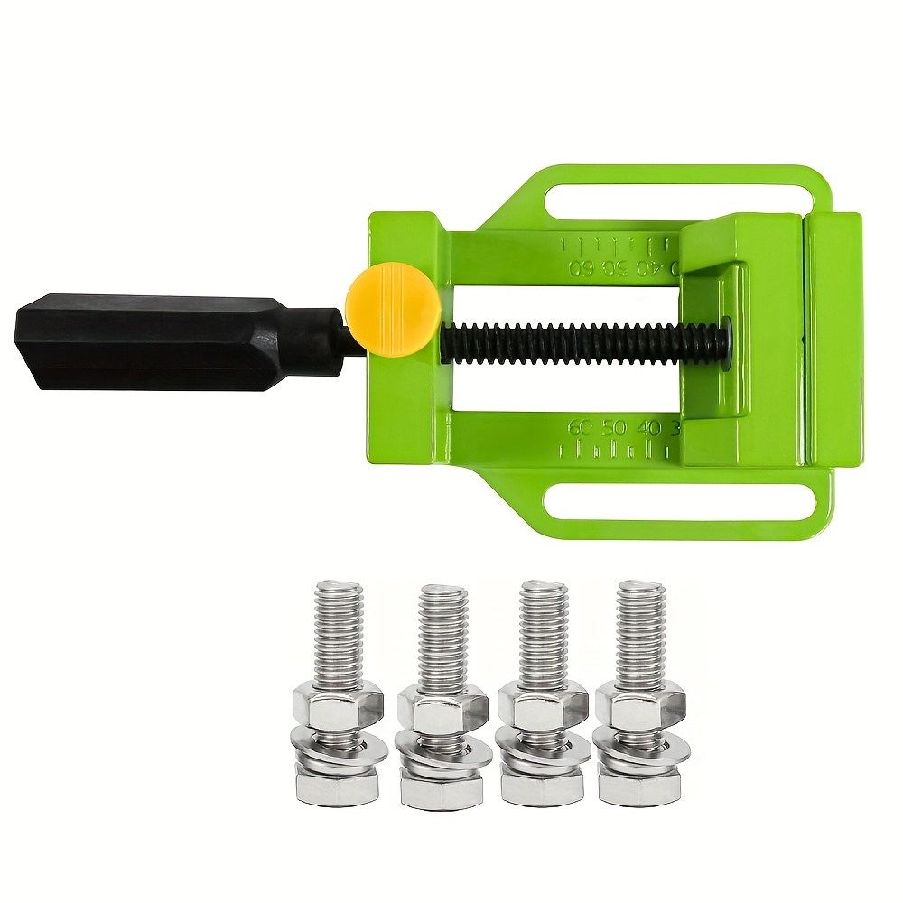 TEMU Allsome Aluminum Alloy Quick Release Clamp With 4pcs M8x30 Screws, Engraving Bench Drill Press Vise Milling Machine Worktable Bench Work Clamps